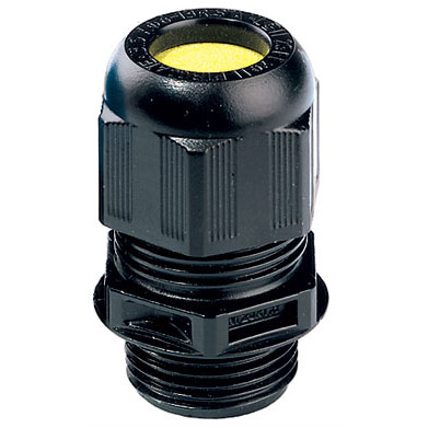 gland with yellow protection cap